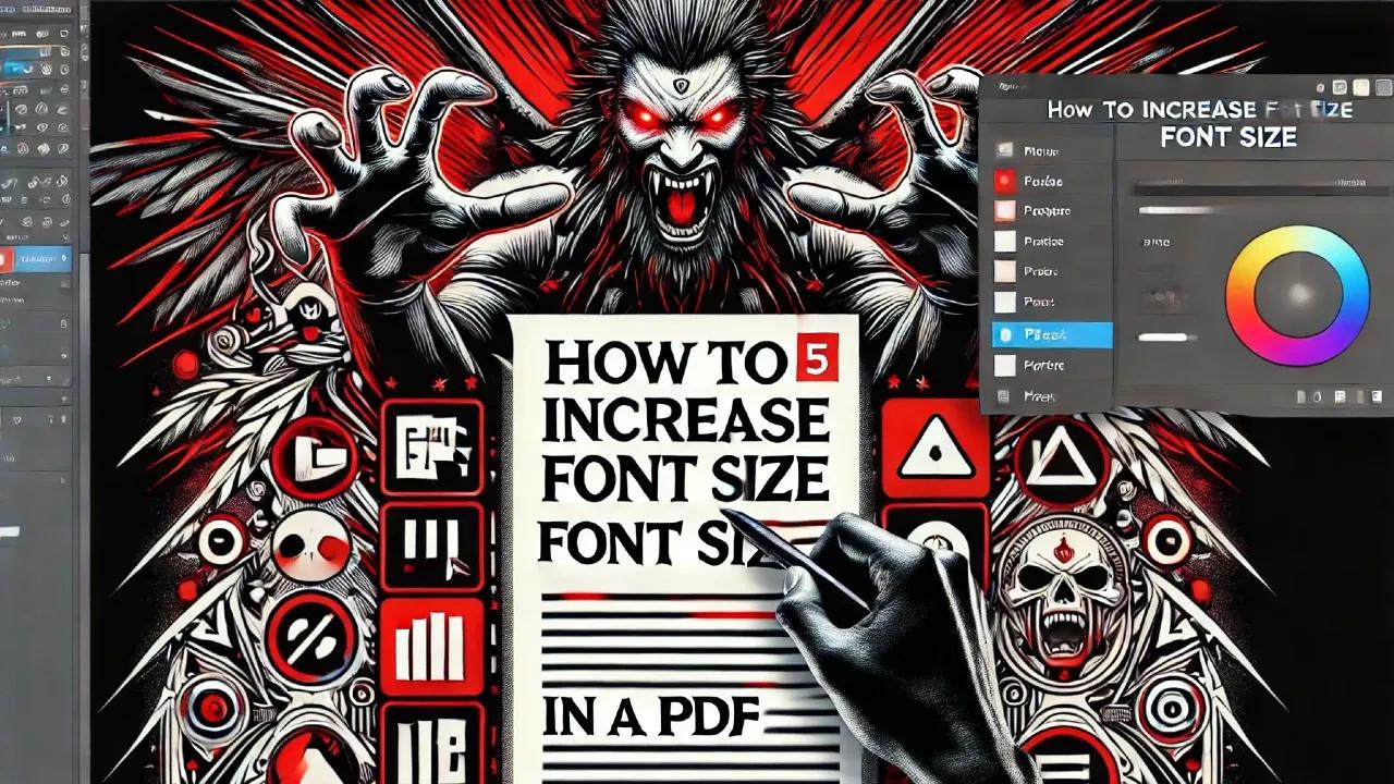 How to Increase Font Size in PDF
