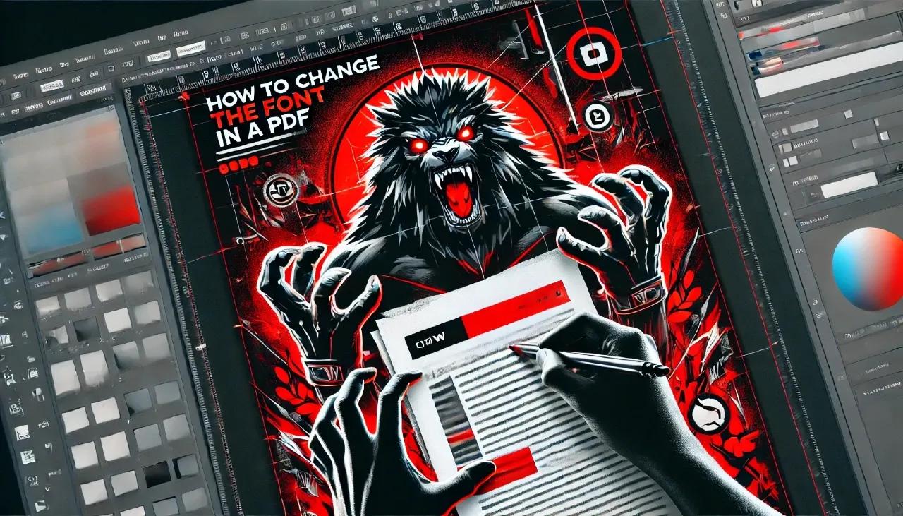 Wie ändere ich die Schriftart in einem PDF