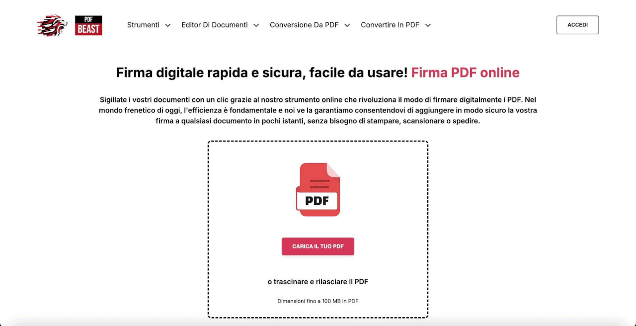 Creare una firme digitale online