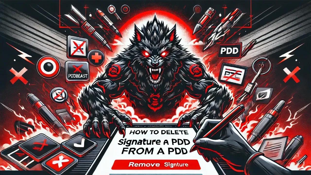 Cómo eliminar una firma de PDF