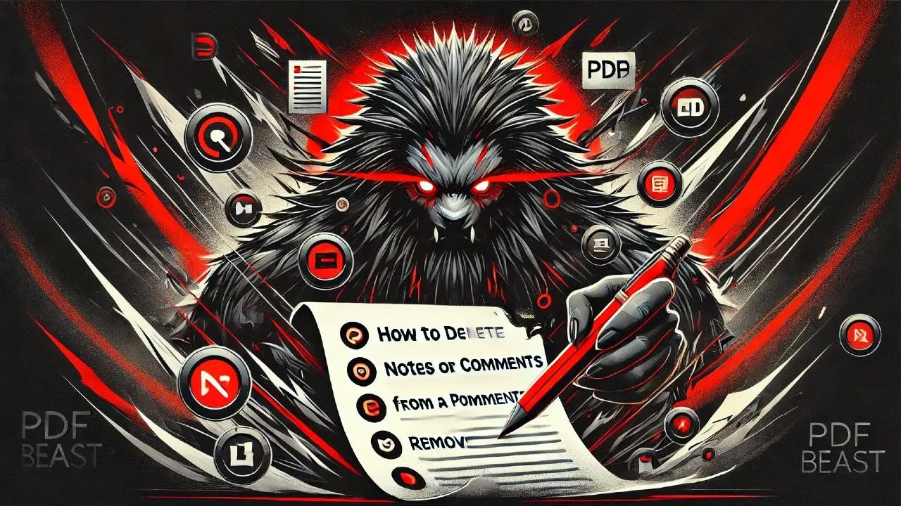 Cómo eliminar notas o comentarios de PDF