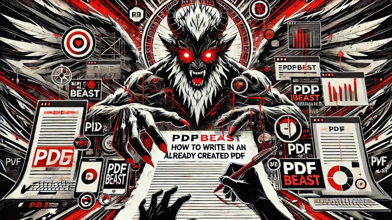 Cómo escribir en un PDF ya creado