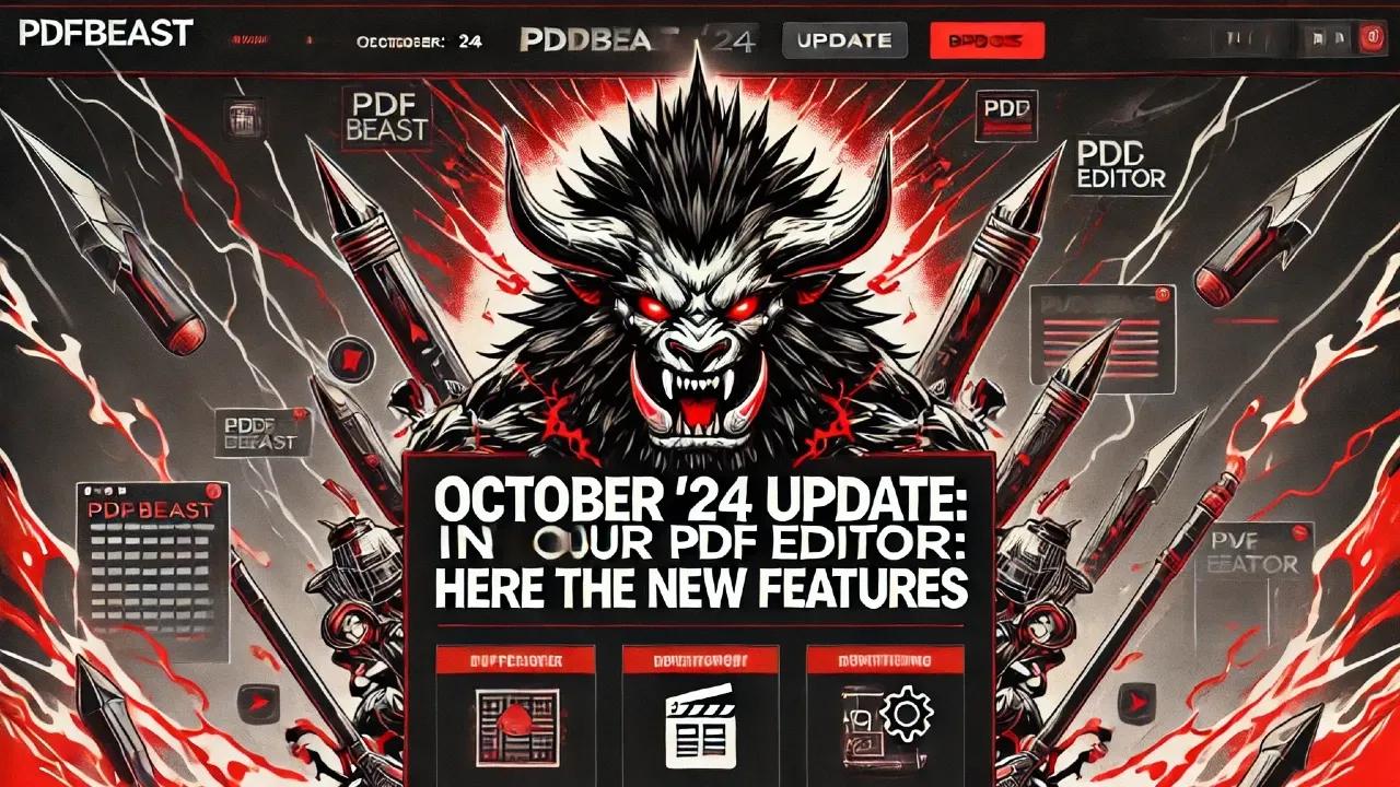 Actualización de octubre '24 en nuestro editor de PDF: estas son las novedades