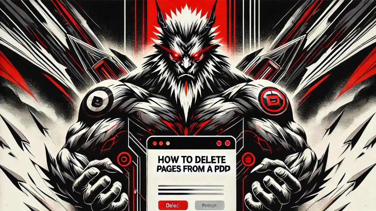 Cómo quitar páginas a PDF