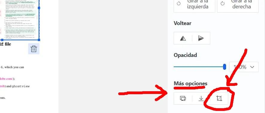 Recortar una imagen dentro de un PDF
